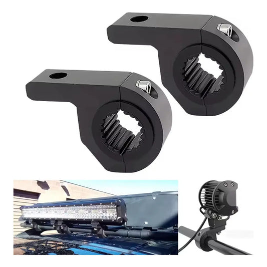 X2 Soporte De Neblinero Barra Led Abrazadera Para Auto Moto