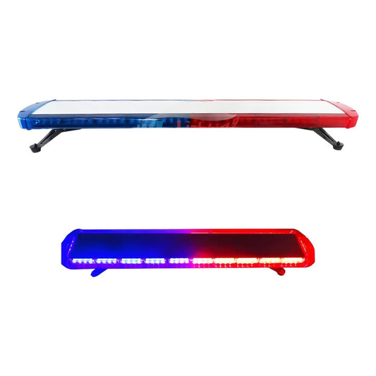 Baliza Led De Techo Destellante Rojo Azul Apernable 12-24v