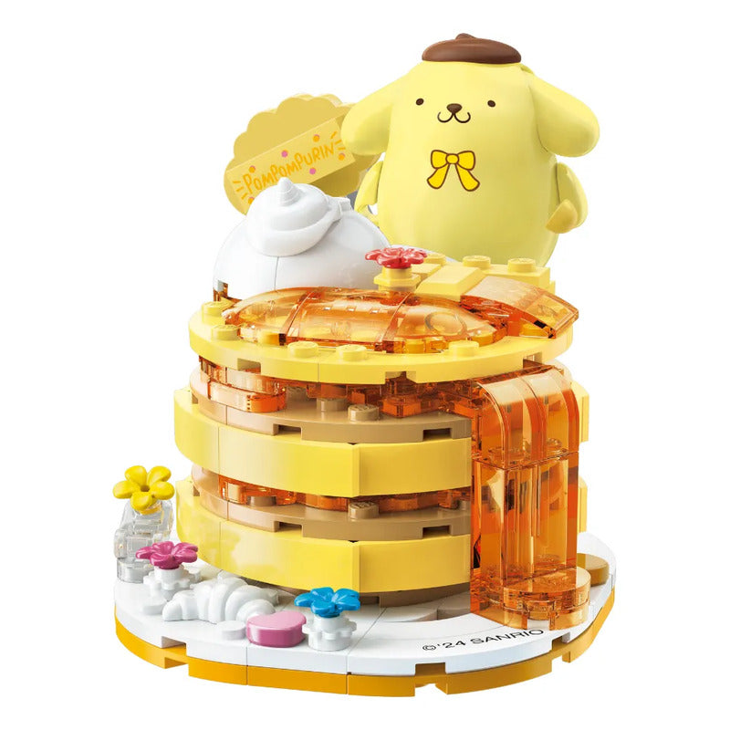 Set Bloques De Construcción Keeppley Hello Kitty Y Amigos 179 Pompompurin Banana Pancake 7942