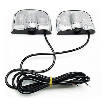 X2 Luces De Cortesía Led Luz Bienvenida De Puerta De Autos 12v Cables Peu Caja Negra