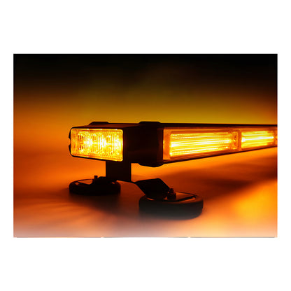 Baliza Led De Techo Destellante Ámbar 80cm Auto 12v Con Imán