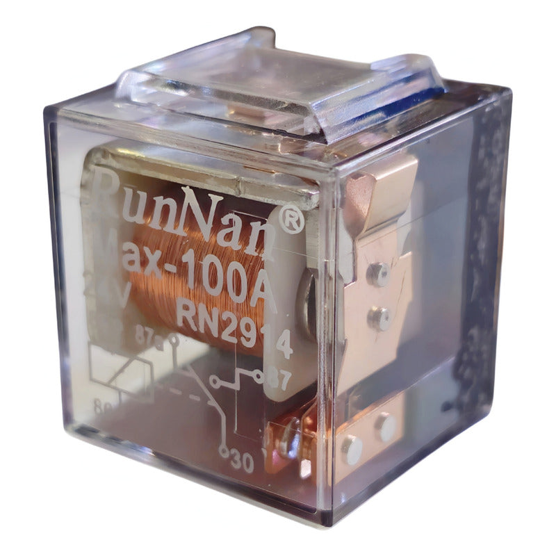 X10 Relay Transparente 24v 100a 5 Patas Relé Auto 5 Pines