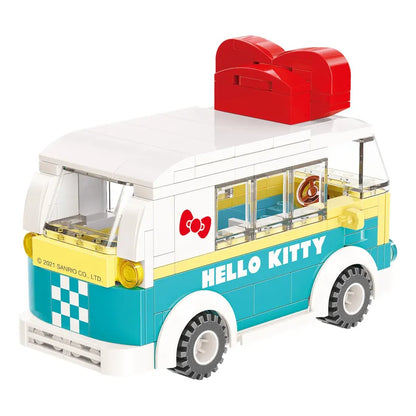 Set Bloques De Construcción Keeppley Hello Kitty Y Amigos 158 Hello Kitty Mini Bus 7510