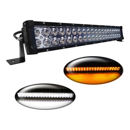 Barra Neblinero Led Bicolor Blanco-ambar Destellante 120w