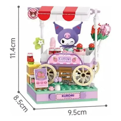 Set Bloques De Construcción Keeppley Hello Kitty Y Amigos 167 Kuromi Satrawberry Store 20751