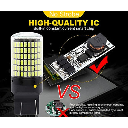X2 Ampolleta Led T20 7443 144led Luz Blanca 360° Auto /r&c