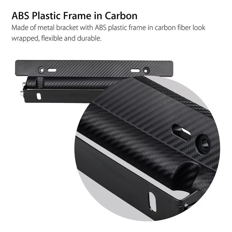 Porta Patente Ajustable Universal Para Auto Tuning /r&c Negro