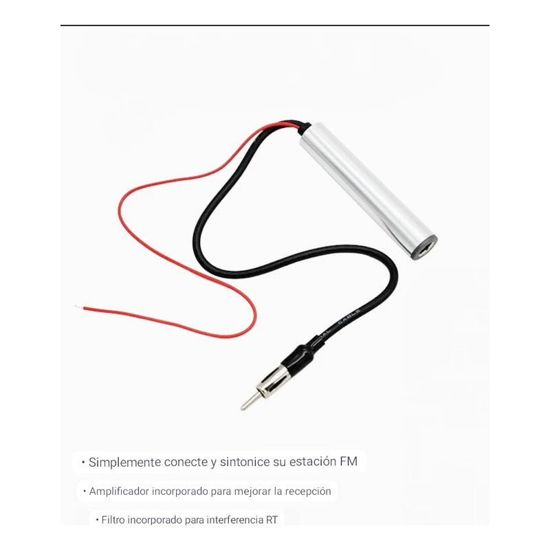 Amplificador De Antena Señal Fm/am Radio Auto Universal 12v