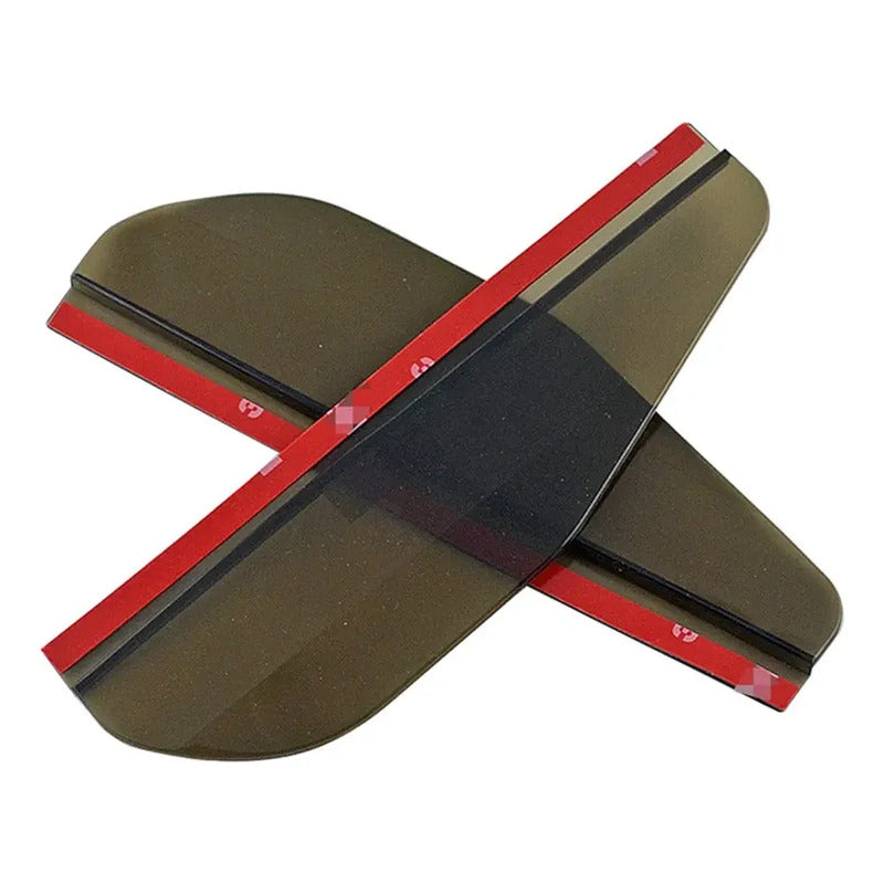 X2 Bota Agua De Espejo Retrovisor Pestañas Auto Universal Negro Transparente