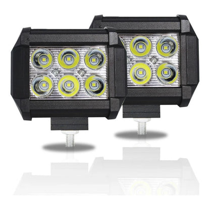 X2 Foco Led Neblinero 18w Antiniebla 6led 12v Auto Camioneta