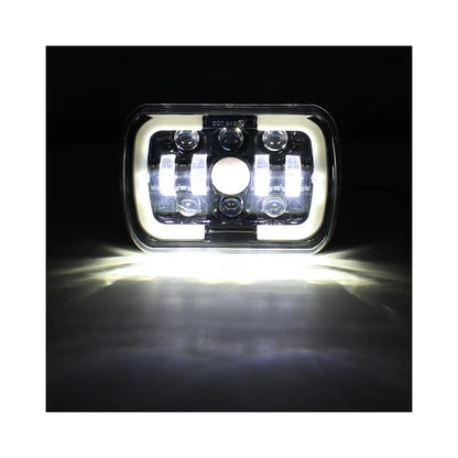 X2 Neblinero 7x6 Foco Led 5x7 Led Con Drl Bicolor 12-24v