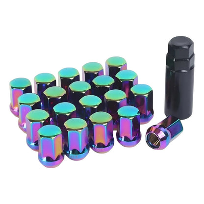 Kit 20 Tuercas D Seguridad Tornasol + Llave Para Auto Tuning M12x1.5 822659