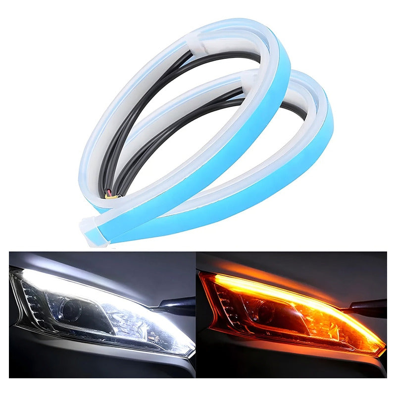 X2 Tira Led Flexible Para Foco Direccional Bi Color 60cm Ryc