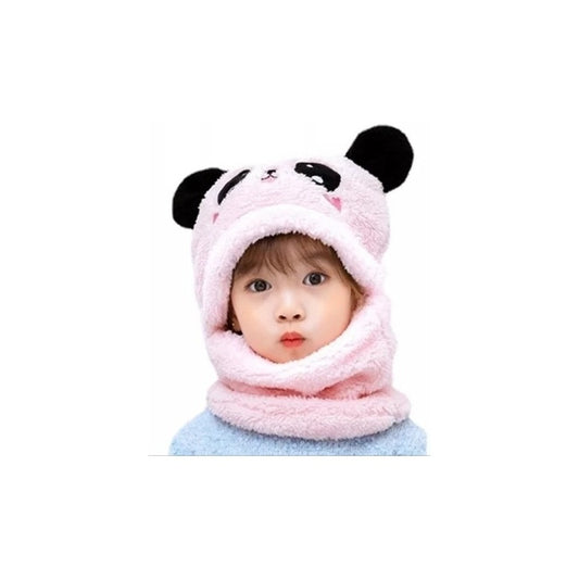 Gorro Con Cuello Para Bebé Niño/a Diseño Invierno Calientito