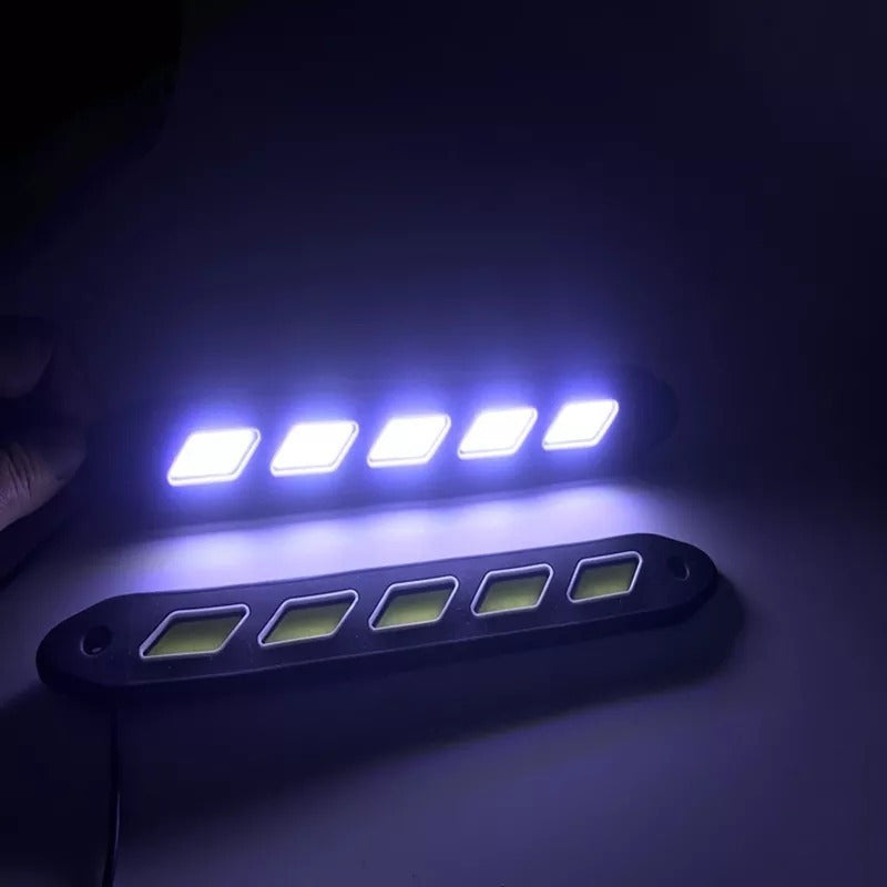 X2 Tira Led Cob Alto Brillo Neblineros Adhesivo Diseño 11856