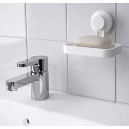 Jabonera Con Ventosa Fuerte Soporte De Pared Para Jabón Blanco 30132