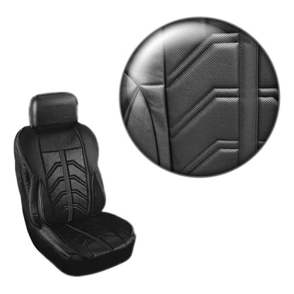 Set Fundas Cubreasiento 100% Eco Cuero Acolchado Cn Bolsillo