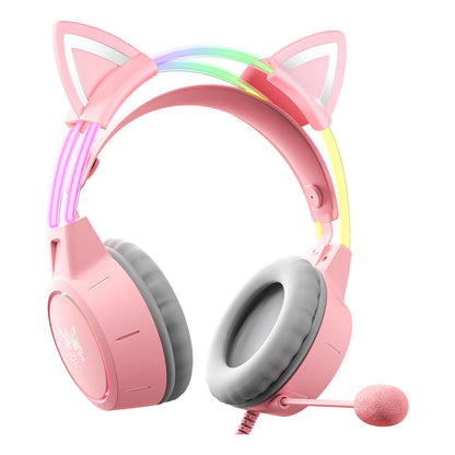 Audífonos Gamer Orejas Gato Onikuma X15 Pro Comp. Pc Ps4 Ps5