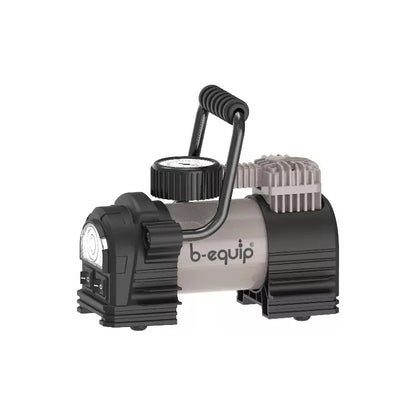 Compresor De Aire B-equip 12v 1 Pistón 100psi  Con Linterna Gris Oscuro