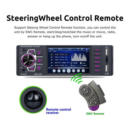 Radio Auto 1 Din Con Pantalla 4.1 + Cámara De Retroceso /r&c