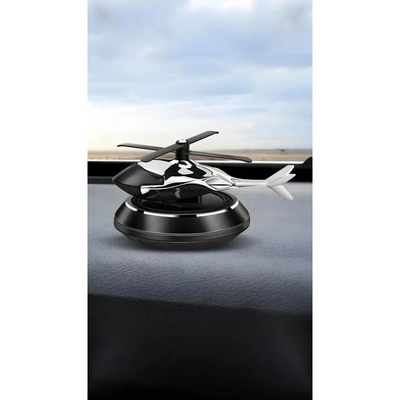 Aromatizante Solar Helicóptero Giratorio Difusor Aroma Auto Color Negro T3 Fragancia Surtido