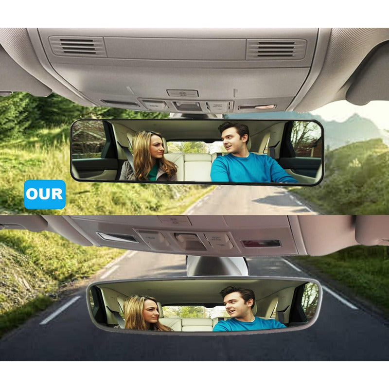 Espejo Retrovisor Curvo Adaptable Visión Panorámica 30cm Ryc