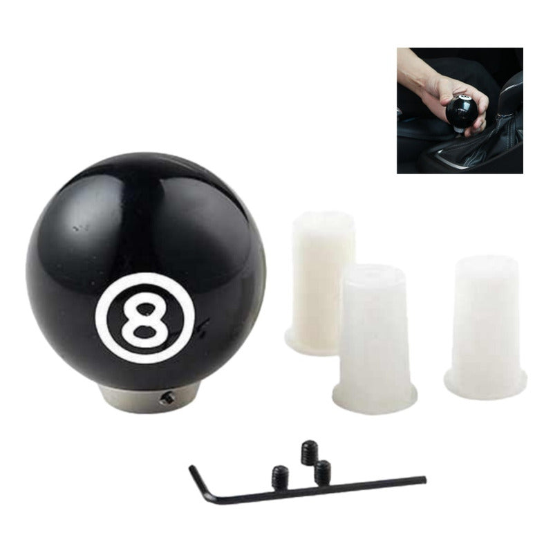 Pomo Palanca De Cambio Bola 8 Billar Auto Tunning Universal