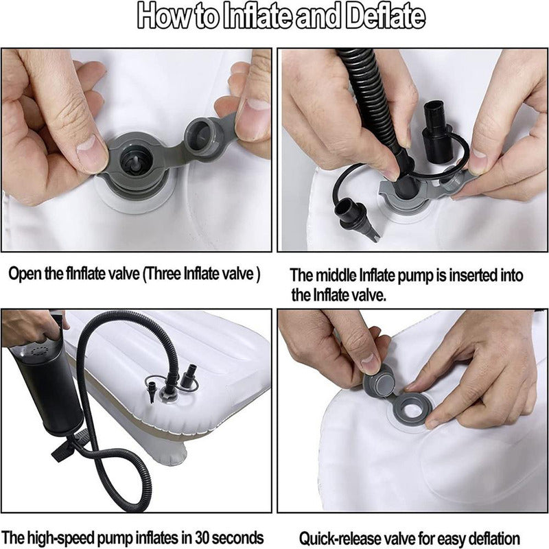 Cama De Viaje Inflable Para Bebés Niñ@s Para Avión Auto Ryc