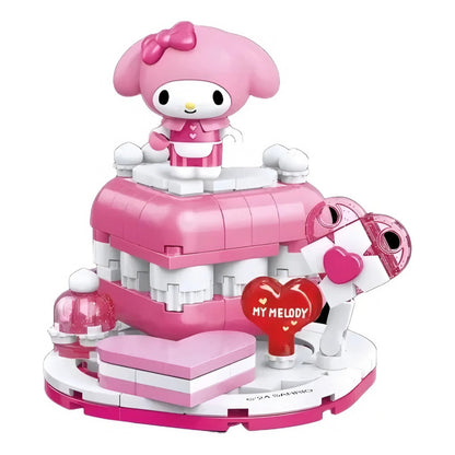 Set Bloques De Construcción Keeppley Hello Kitty Y Amigos 175 My Melody Strawberry Mousse 7928