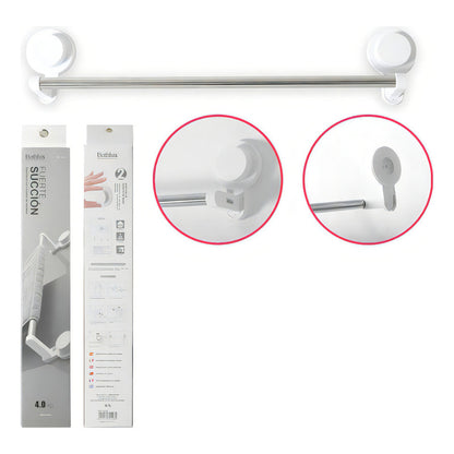 Porta Toalla Con Ventosa Soporte De Toalla Largo Toallero Blanco