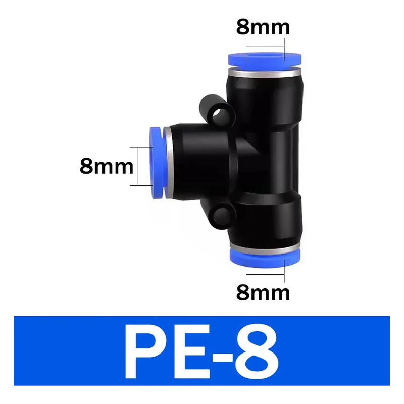 X40 Conector De Manguera Unión Neumáticos Pu Pv Pe Py 8mm