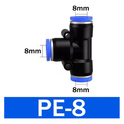 X40 Conector De Manguera Unión Neumáticos Pu Pv Pe Py 8mm