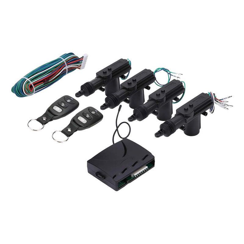 Kit Cierre Centralizado Con Control Remoto Sistema 4puertas