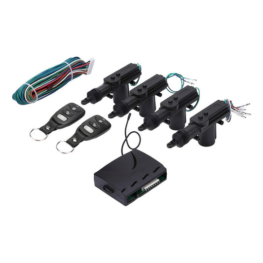 Kit Cierre Centralizado Con Control Remoto Sistema 4puertas