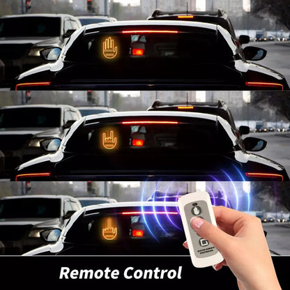Mano Led Señal Parabrisa Auto, Luz Led De Gestos Con Control