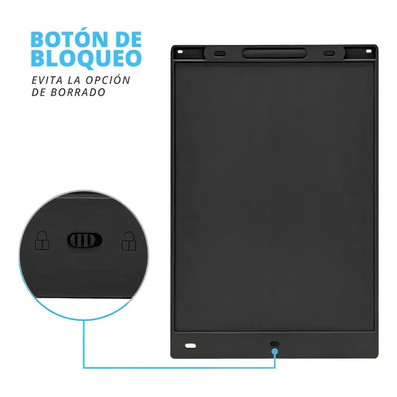 Tableta Dibujo Digital Lcd 8.5 Pizarra Mágica Electrónica Color Negro 2123