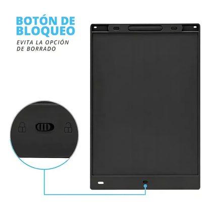 Tableta Dibujo Digital Lcd 8.5 Pizarra Mágica Electrónica Color Negro 2123