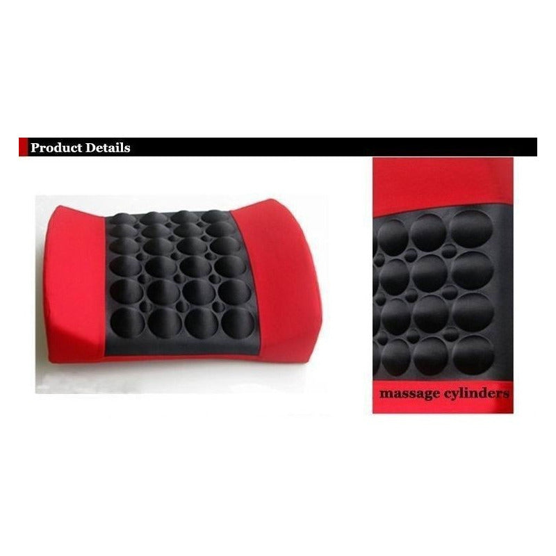 Cojín Lumbar Masajeador Respaldo Ergonómico Almohada Espalda