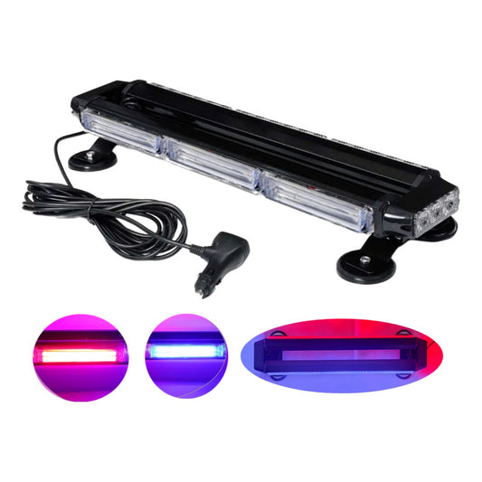 Baliza Led De Techo Destellante Azul-rojo Estrobo Auto 12v