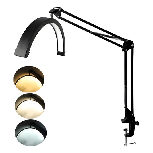Lámpara Led Media Luna 42cm Soporte Brazo Manicura Cejas Spa