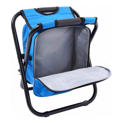 Piso 3en1 Plegable Mochila Con Cooler Silla Camping Pesca