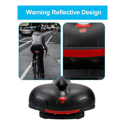 Sillin Asiento D Bicicleta Antiprostático Acolchado Meryfoam Negro Rojo Ja-sd-8082