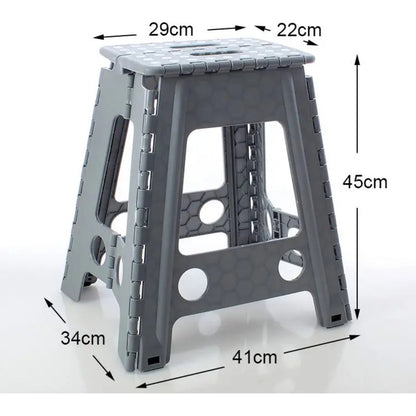 Taburete Plegable Banquito Pórtatil Piso Escala 45cm /r&c