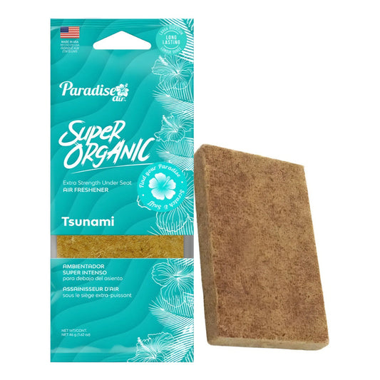 Ambientador Super Organic Aromatizante Paradise Air Auto Cas Madera Tsunami