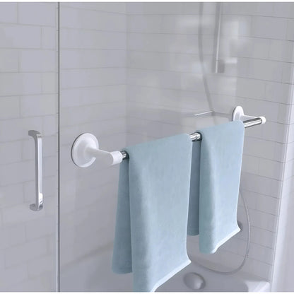 Porta Toalla Con Ventosa Soporte De Toalla Largo Toallero Blanco