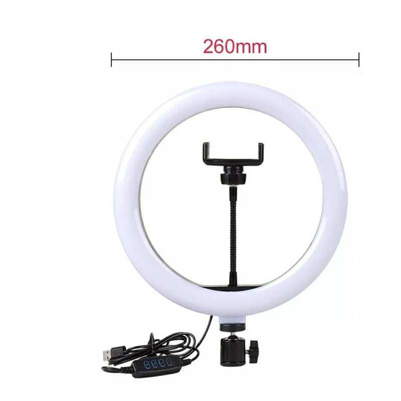 Aro De Luz 26 Cm Soporte Celular Selfie Tiktok Solo Aro R&c