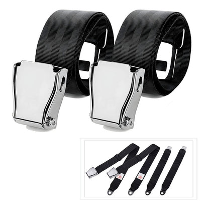 X2 Cinturón De Seguridad Tipo Avión 2 Puntas Auto Universal