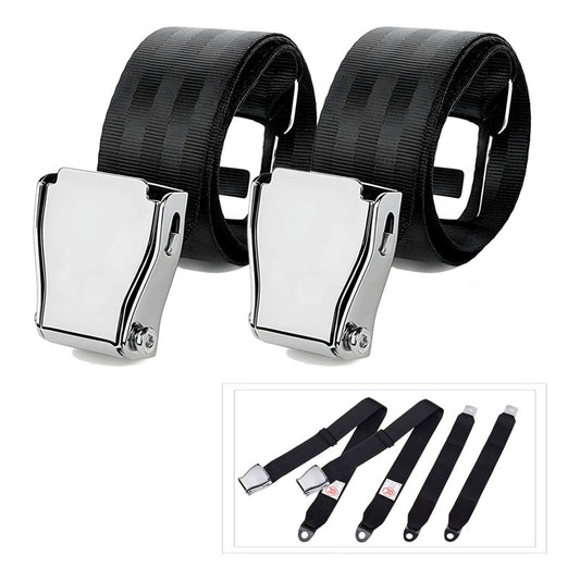 X2 Cinturón De Seguridad Tipo Avión 2 Puntas Auto Universal
