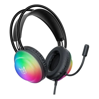 Audifono Gamer Onikuma X29 Conector 3,5mm Microfono Y Luz Negro X29