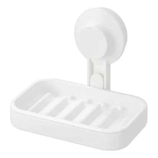 Jabonera Con Ventosa Fuerte Soporte De Pared Para Jabón Blanco 30132